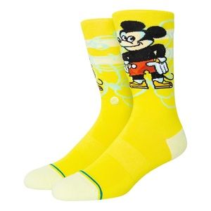 NWT Stance Disney Mickey Mouse Dillon Froelich Lime Green Socks Men’s Large